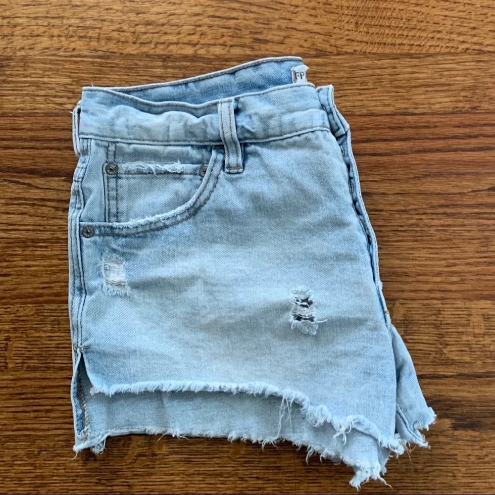 Free People Jean Shorts